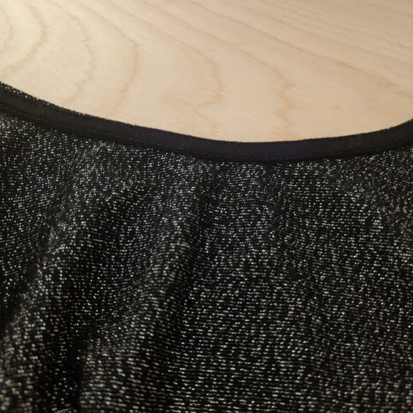 H&M Sparkly Black Holiday Fit and Flare Dress - Picture 4 of 4